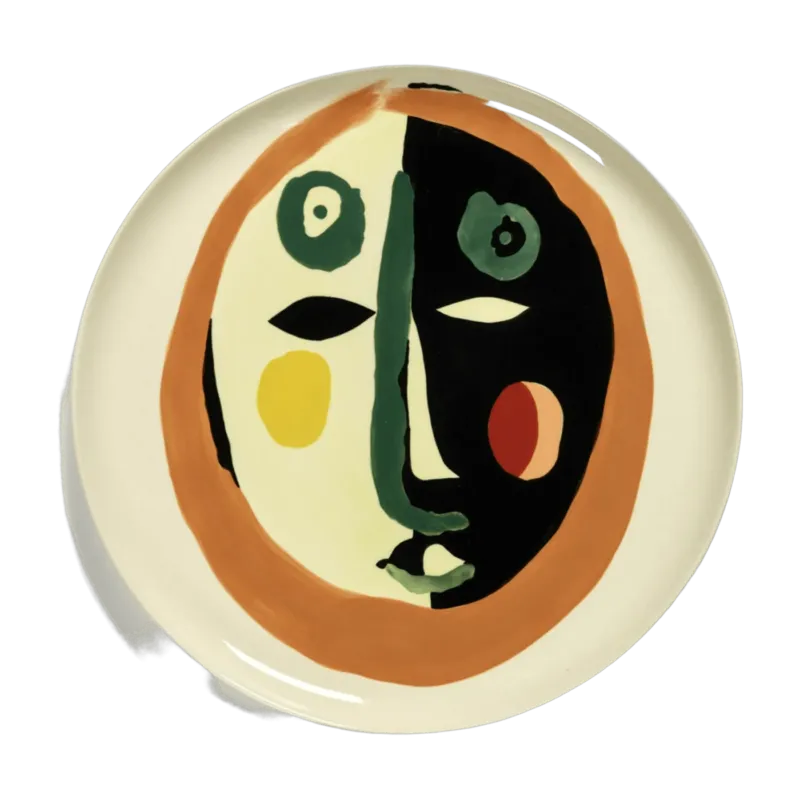 Assiette de service blanche Face Feast - Serax - The Cool Republic
