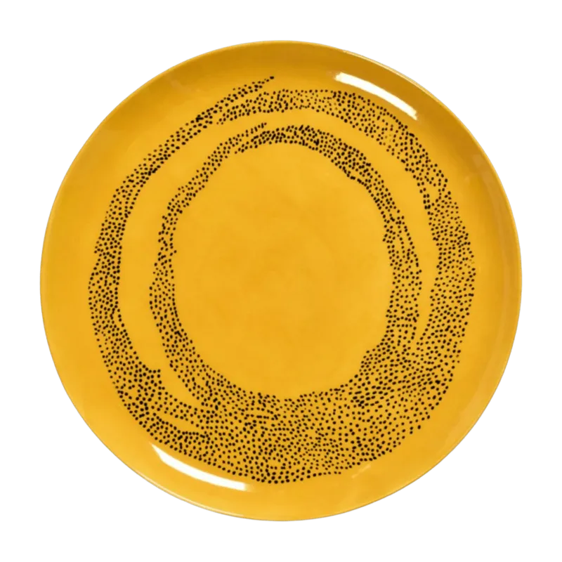 Assiette jaune Dots 26,5 cm Feast - Serax - The Cool Republic