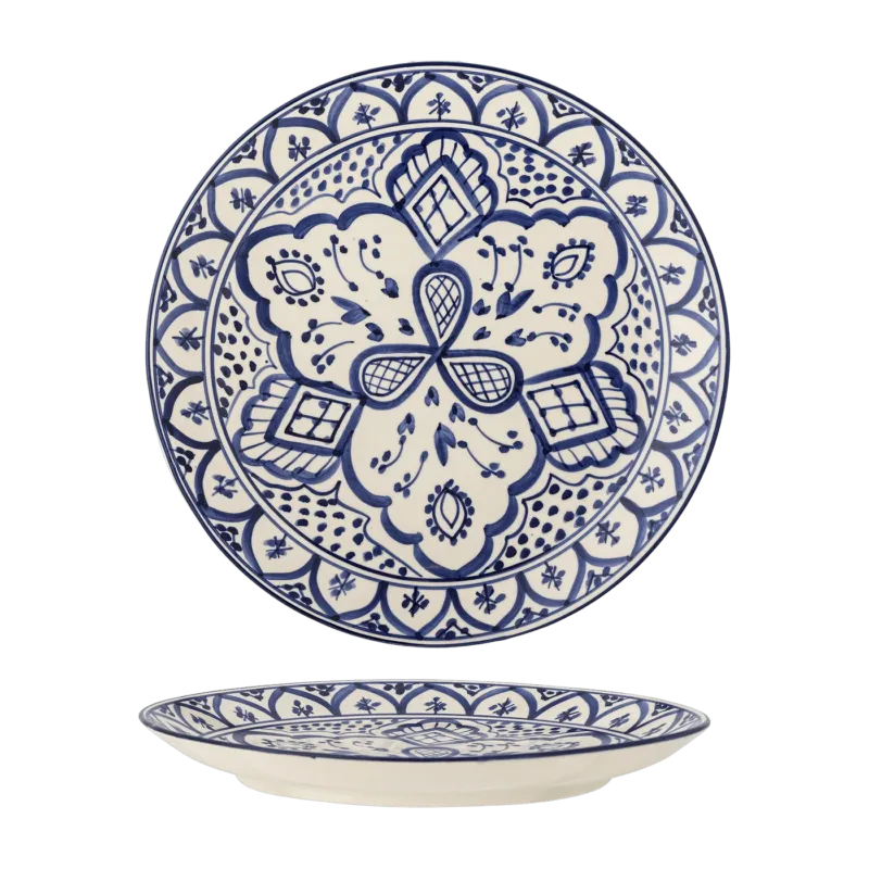 Assiette Karlie Grès bleu - Bloomingville - The Cool Republic