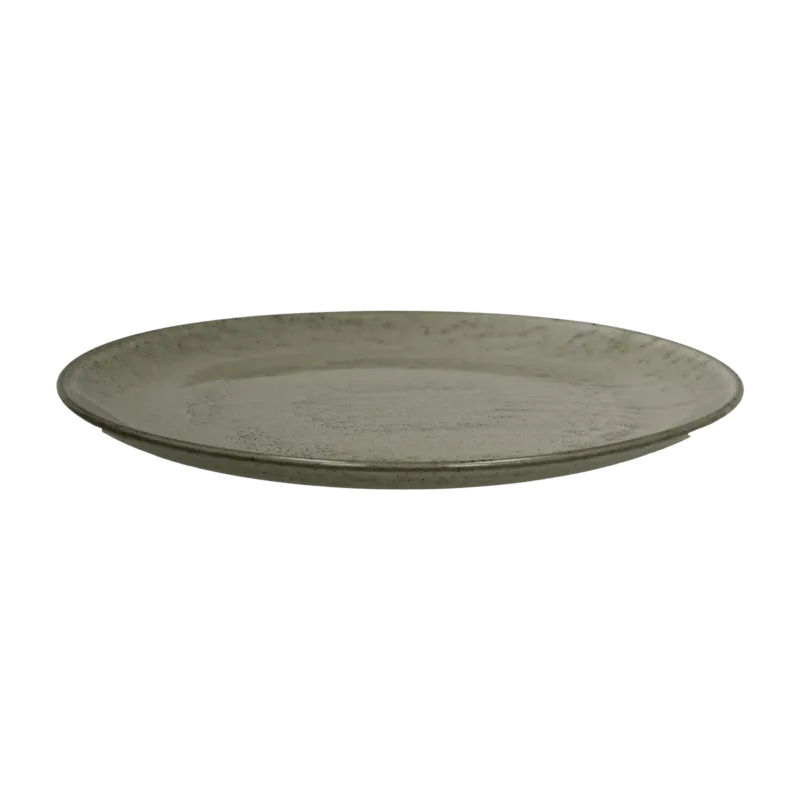 Assiette plate en faïence beige Mirha - Pomax - The Cool Republic