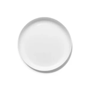 Assiette plate ronde en porcelaine fine blanc 28cm - Serax - The Cool Republic