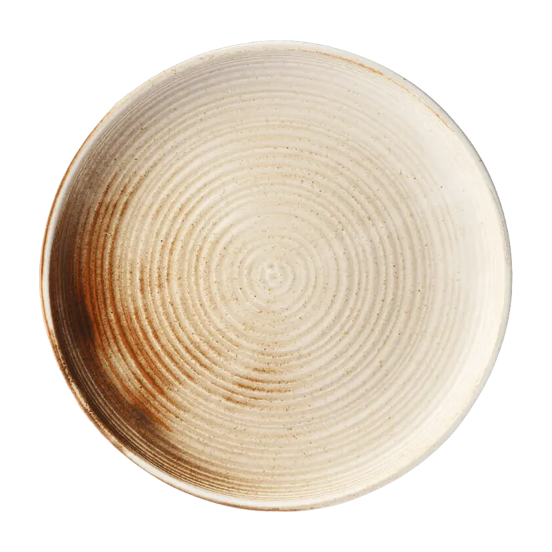 Assiette plate Rustic Cream/Brown - HKLIVING - The Cool Republic