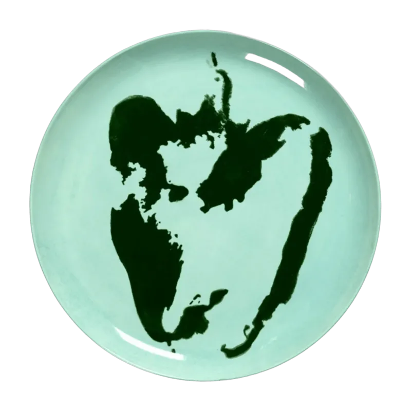 Assiette turquoise Poivron 26,5 cm Feast - Serax - The Cool Republic
