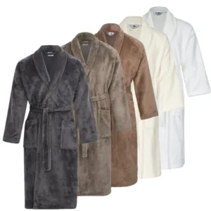 Floringo Luxus Bademantel mit Schalkragen Twin-Star super soft 95°