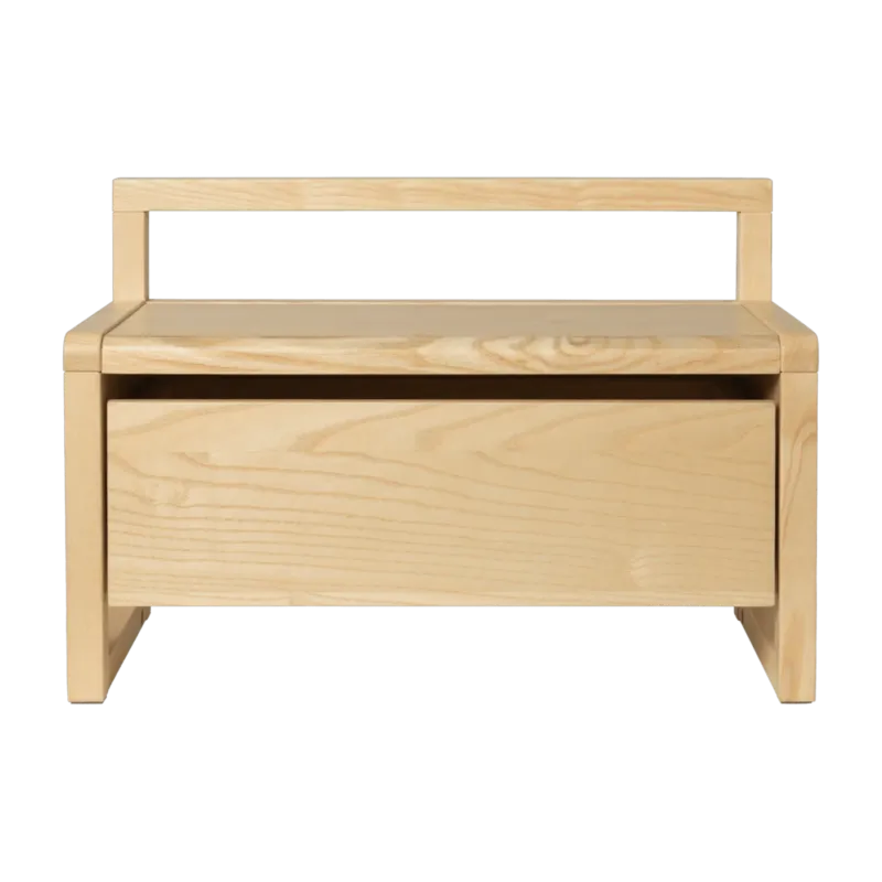 Banc avec coffre en placage de frêne 60x30x41,2cm - Ferm living - The Cool Republic