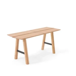 Banc chêne et pieds noirs SAVIA - Woodendot - The Cool Republic