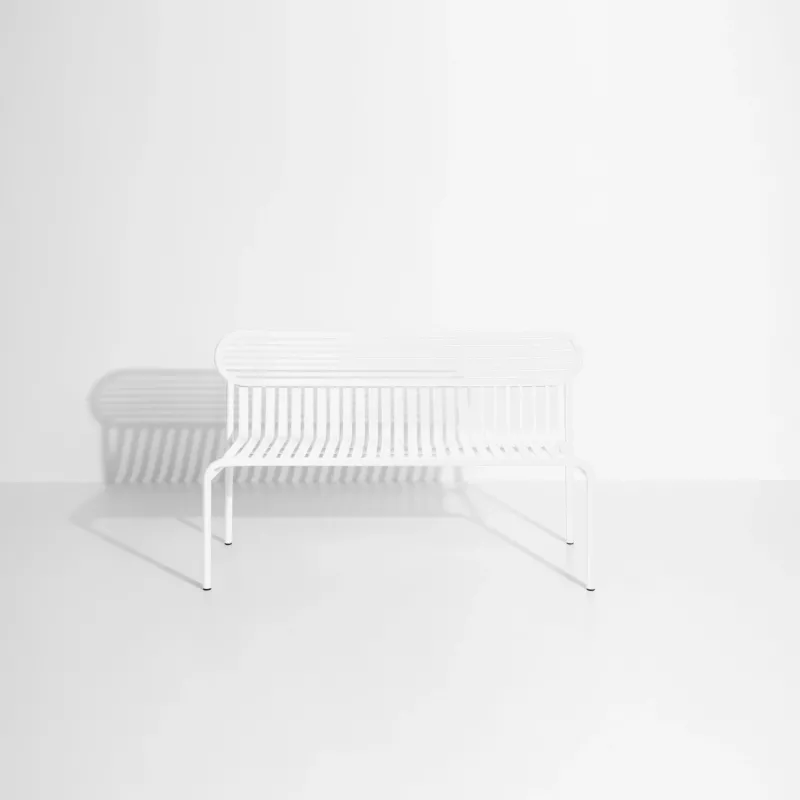 Banc de jardin blanc Week - End - Petite Friture - The Cool Republic