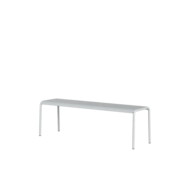 Banc de jardin en acier thermolaqué inoxydable vert forêt 140x42x45cm Panorama - TIPTOE - The Cool Republic