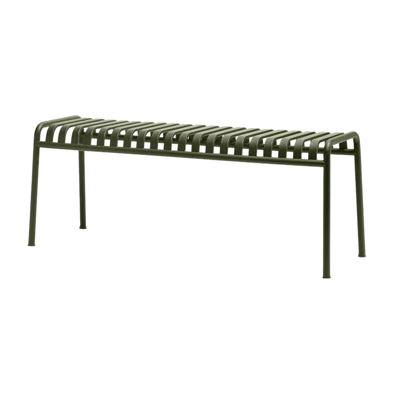 Banc de jardin en métal olive Palissade - HAY - The Cool Republic