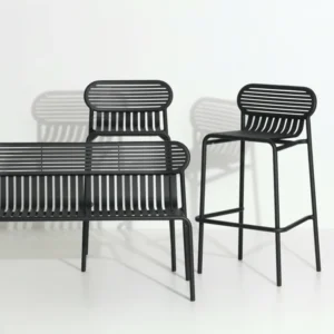 Banc de jardin noir Week - End - Petite Friture - The Cool Republic