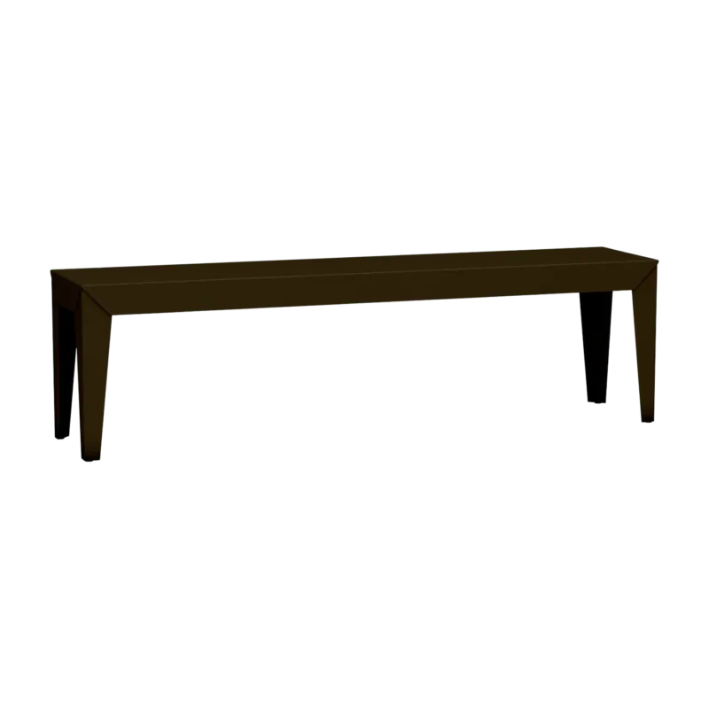 Banc en acier mat bronze 160 cm Zef - Matière Grise - The Cool Republic