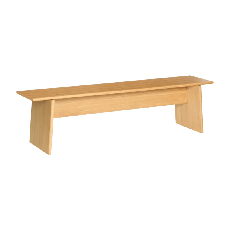 Banc en bois de chêne 180x44x48cm Baenk - Hübsch - The Cool Republic