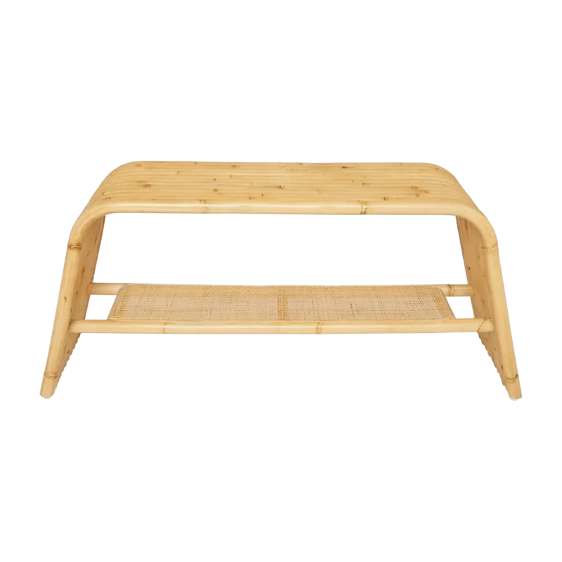 Banc en canne de rotin naturelle Riviera - KOK - The Cool Republic