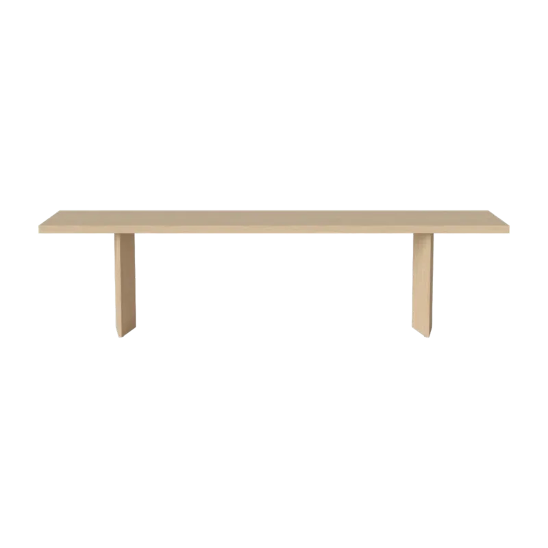 Banc en chêne huilé pigmenté blanc 180 cm Alp - Bolia - The Cool Republic