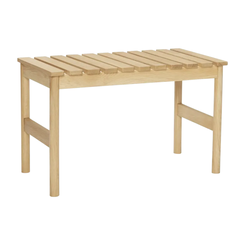 Banc en chêne naturel 70 x 40 x 45 cm Row - Hübsch - The Cool Republic