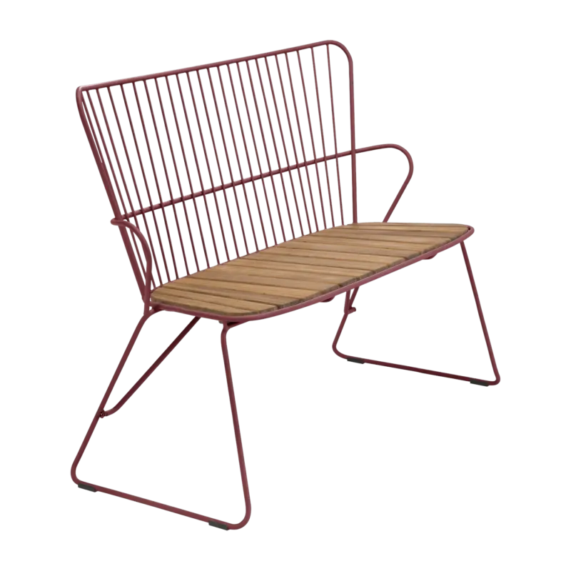 Banc en métal rouge Paprika PAON - Houe - The Cool Republic