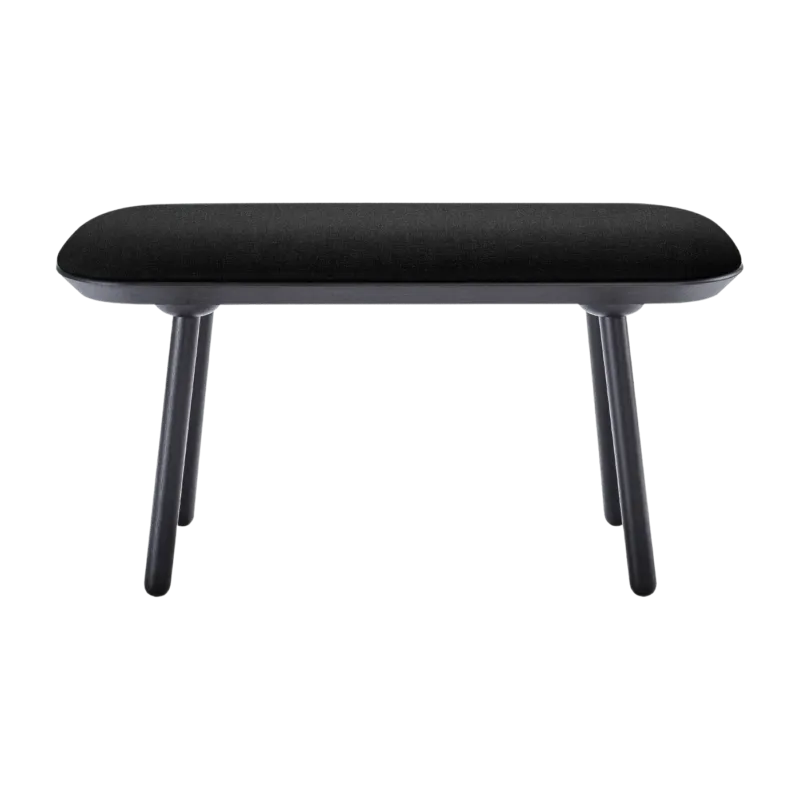 Banc en tissu noir L100 Naïve - Emko - The Cool Republic