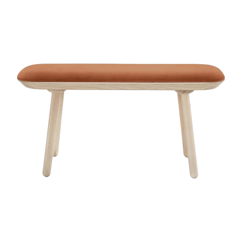 Banc en velours terracota L100 Naïve - Emko - The Cool Republic
