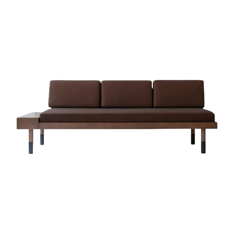 Banquette en laine bordeaux Mid - Kann Design - The Cool Republic