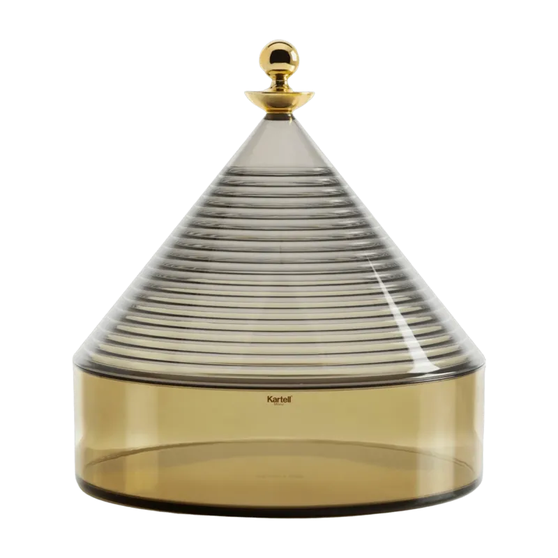 Boite de rangement vert et gris Trullo - Kartell - The Cool Republic
