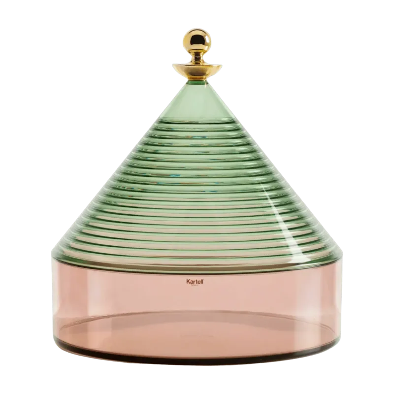 Boite de rangement vert et rose Trullo - Kartell - The Cool Republic