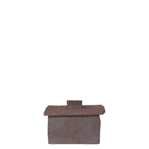 Boîte en grès marron 19 x 12 x 13 cm Rume - Ferm Living - The Cool Republic