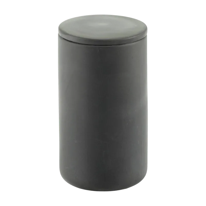 Boite ronde avec couvercle en porcelaine gris foncé Cose - Serax - The Cool Republic