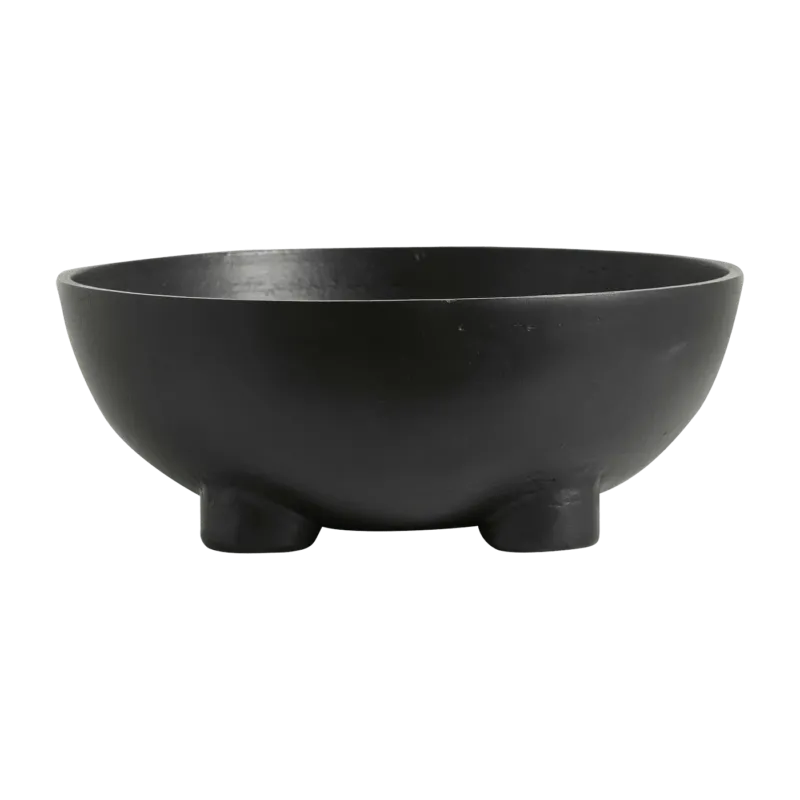 Bol en aluminium noir rond Aspo - Nordal - The Cool Republic