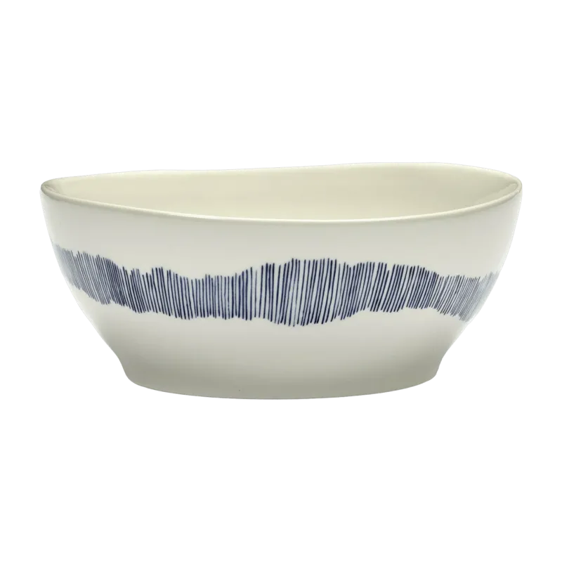 Bol L blanc avec motif bleu Feast - Serax - The Cool Republic