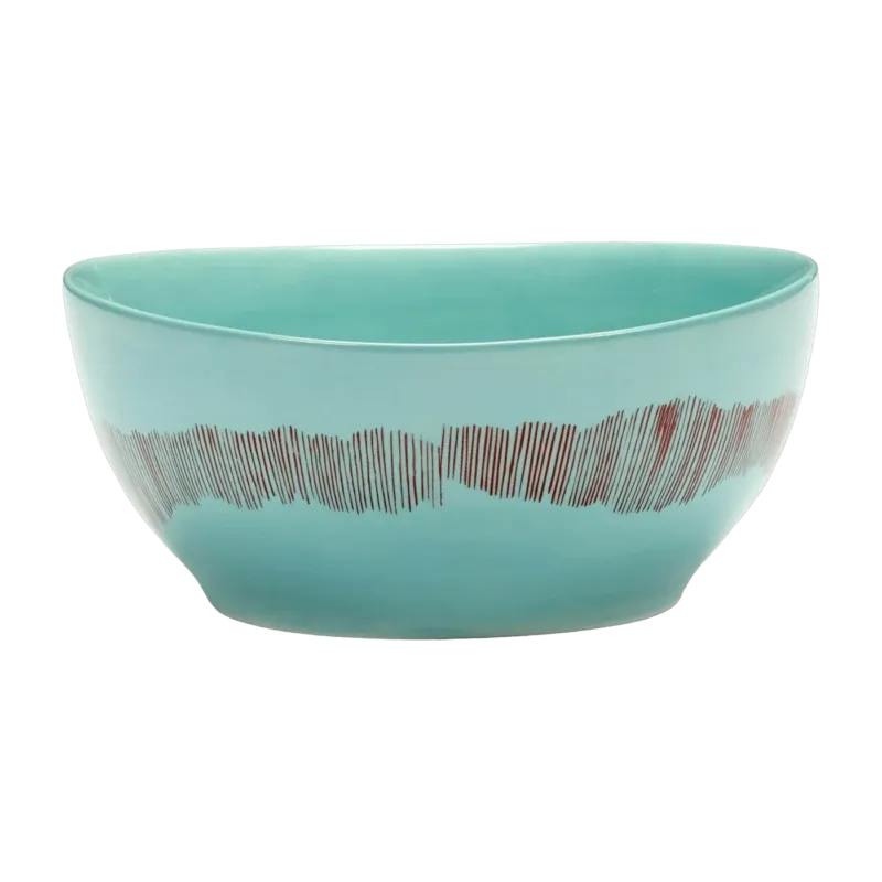 Bol turquoise 15 cm Stripes Feast - Serax - The Cool Republic