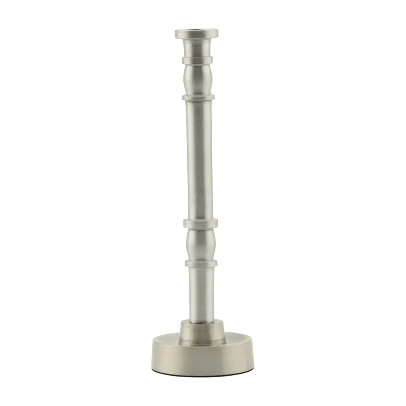 Bougeoir Jersey Argent oxydé 20 cm - House Doctor - The Cool Republic
