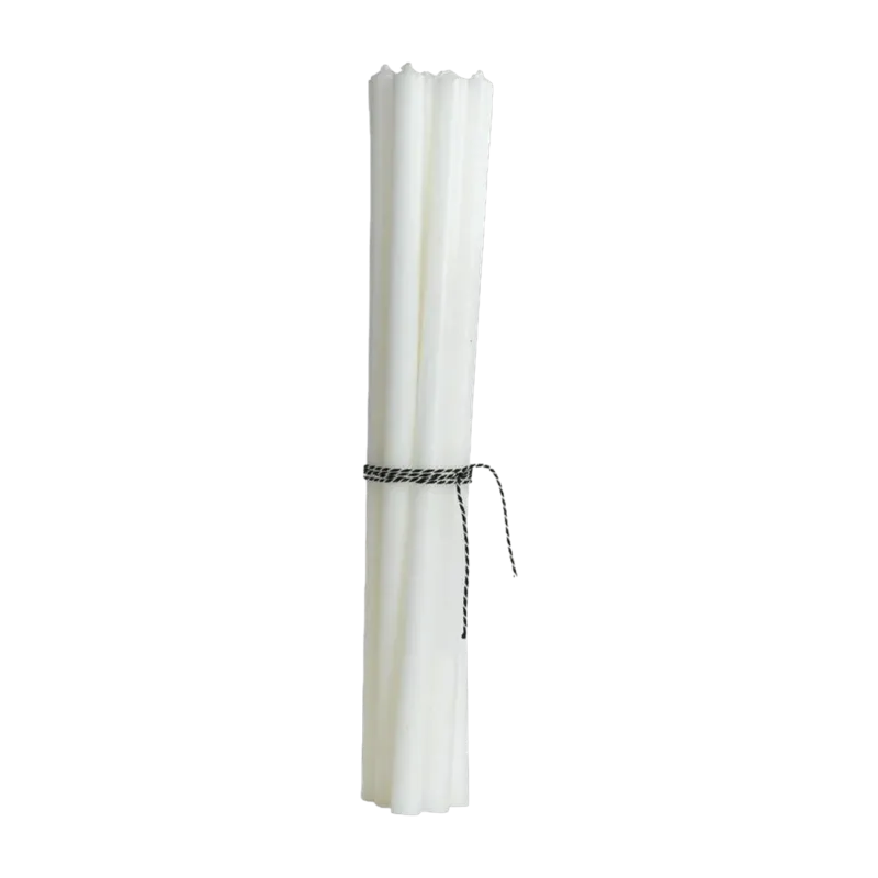 Bougie classique effilée 1,3 cm blanche - House Doctor - The Cool Republic