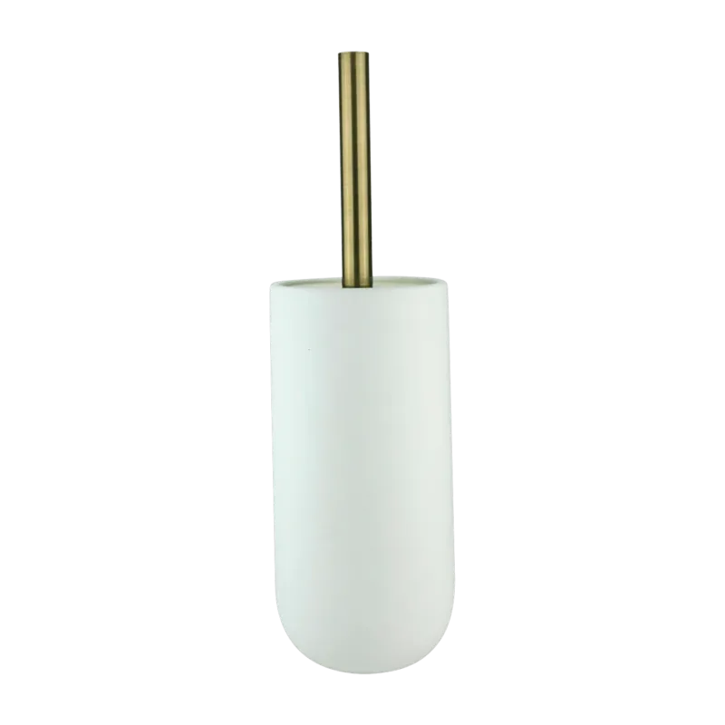 Brosse de toilette en céramique blanche Lotus - Mette Ditmer - The Cool Republic