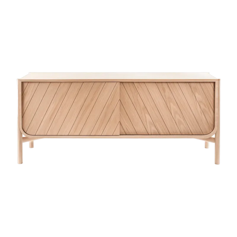 Buffet bas en chêne naturel 185 x 45 x 65 cm Marius - Hartô - The Cool Republic