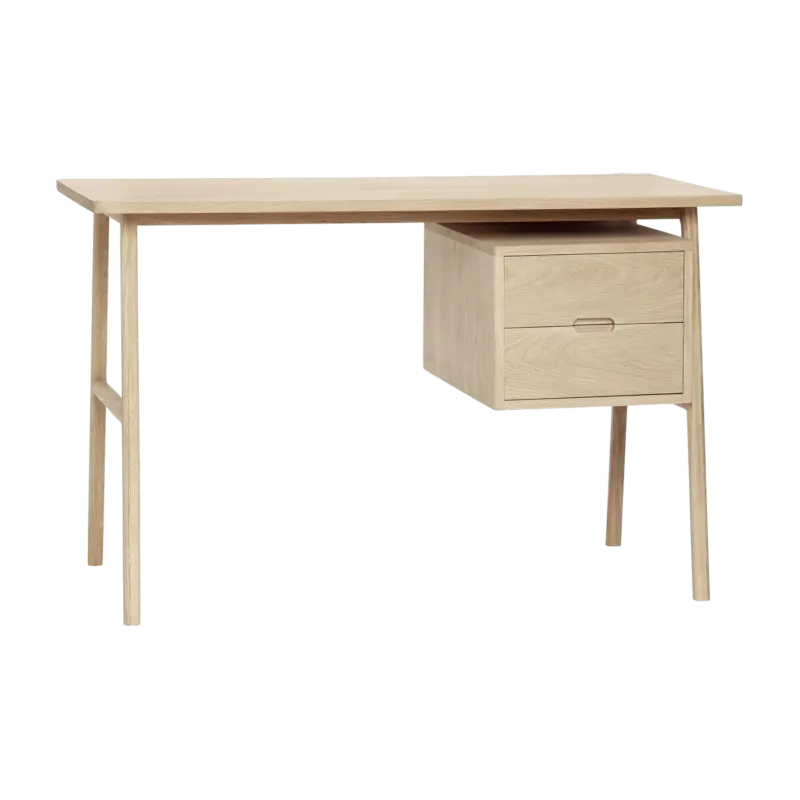Bureau avec 2 tiroirs en chêne clair - Hübsch - The Cool Republic