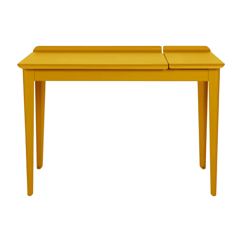 Bureau en acier jaune moutarde mat 105 cm Clapet - Tolix - The Cool Republic