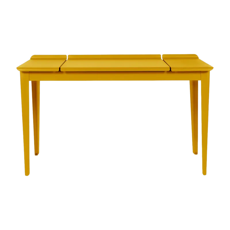 Bureau en acier jaune moutarde mat 130 cm Clapet - Tolix - The Cool Republic