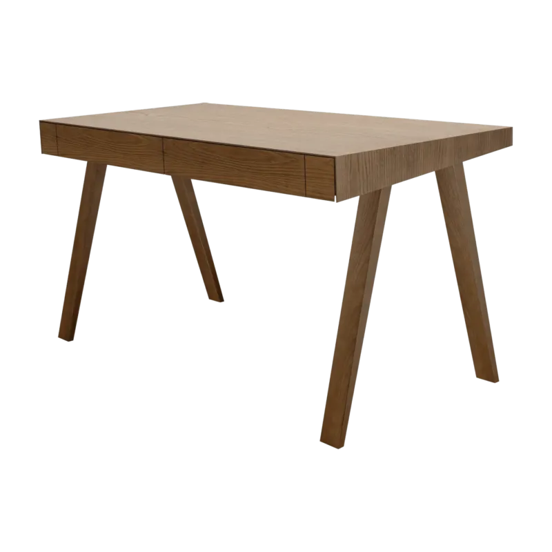 Bureau en bois foncé lituanien 140 cm 4.9 Drawers - Emko - The Cool Republic