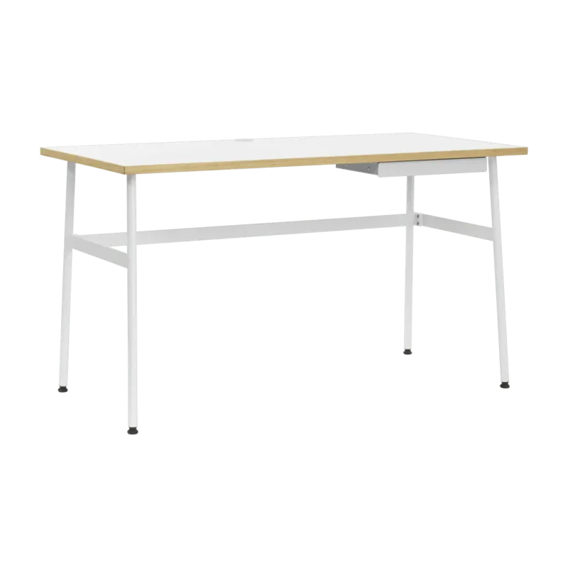 Bureau en stratifié blanc Journal blanc - Normann Copenhagen - The Cool Republic