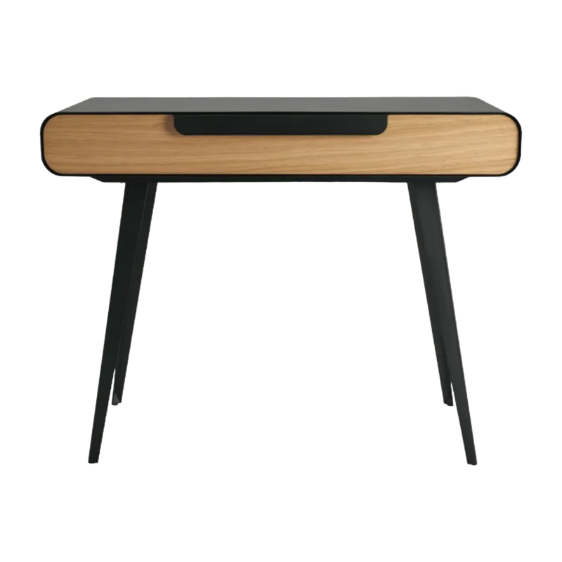 Bureau noir en bois et métal Kapriss - Resistub - The Cool Republic