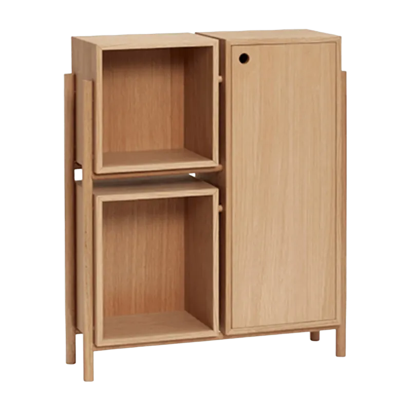 Cabinet de rangement en chêne - Hübsch - The Cool Republic