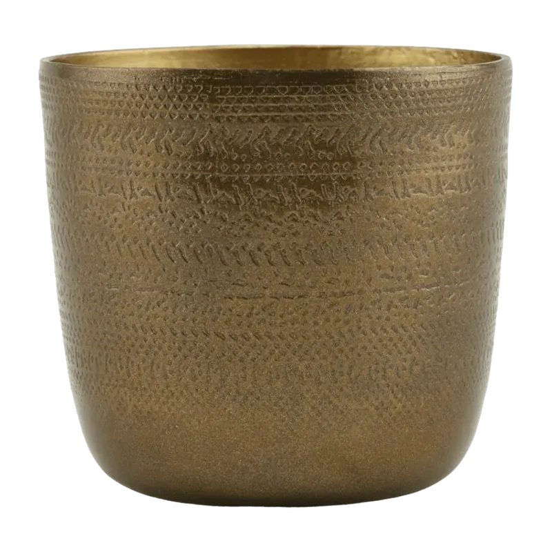 Cache-Pot Chappra Finition En Laiton Antique - House Doctor - The Cool Republic