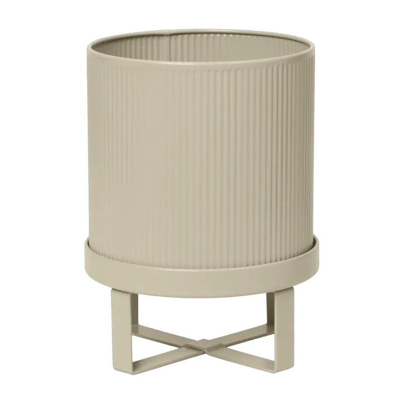 Cache-pot en acier beige Bau - Ferm Living - The Cool Republic