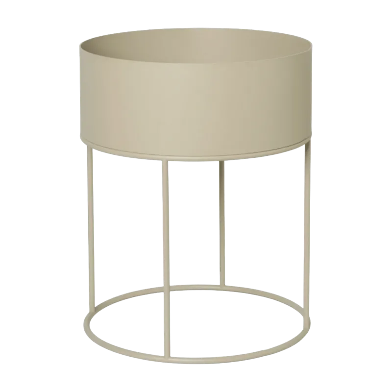 Cache-pot en acier crème 40 x 50 cm Plant Box - Ferm living - The Cool Republic
