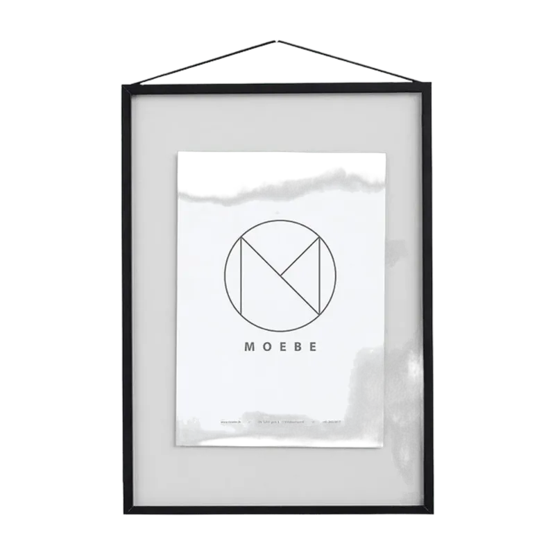 Cadre design à suspendre noir A5 Frame Aluminium - Moebe - The Cool Republic