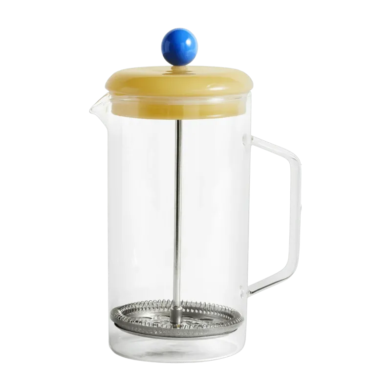 Cafetière en verre avec infuseur à presse transparente - HAY - The Cool Republic