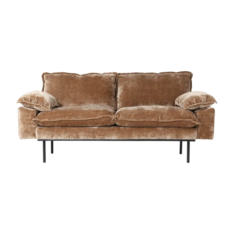 Canapé 2 places aged gold Retro - HKliving - The Cool Republic