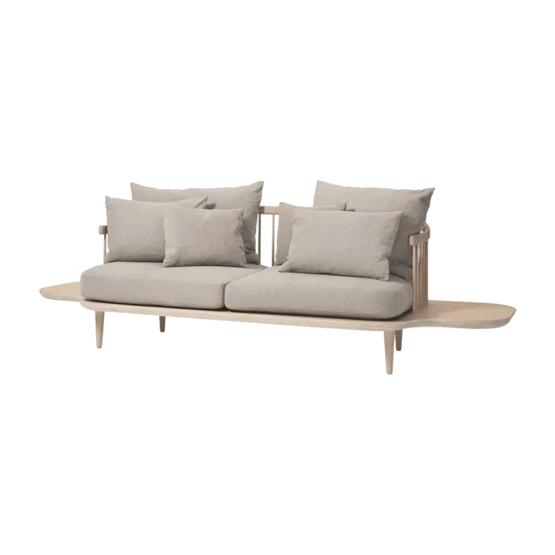 Canapé 2 places avec plateaux beige SC3 Fly - &tradition - The Cool Republic