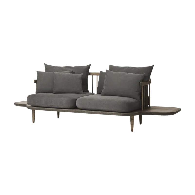 Canapé 2 places avec plateaux gris SC3 Fly - &tradition - The Cool Republic