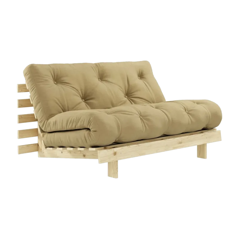 Canapé 2 places convertible beige blé Roots - Karup Design - The Cool Republic